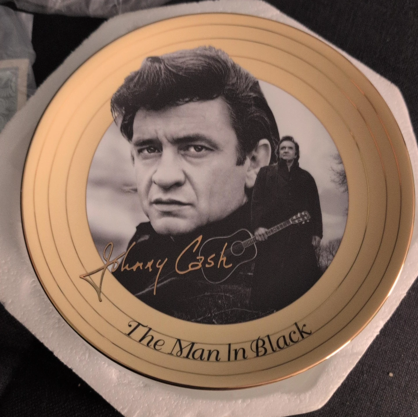 Johnny Cash The Man In Black Collector Plate