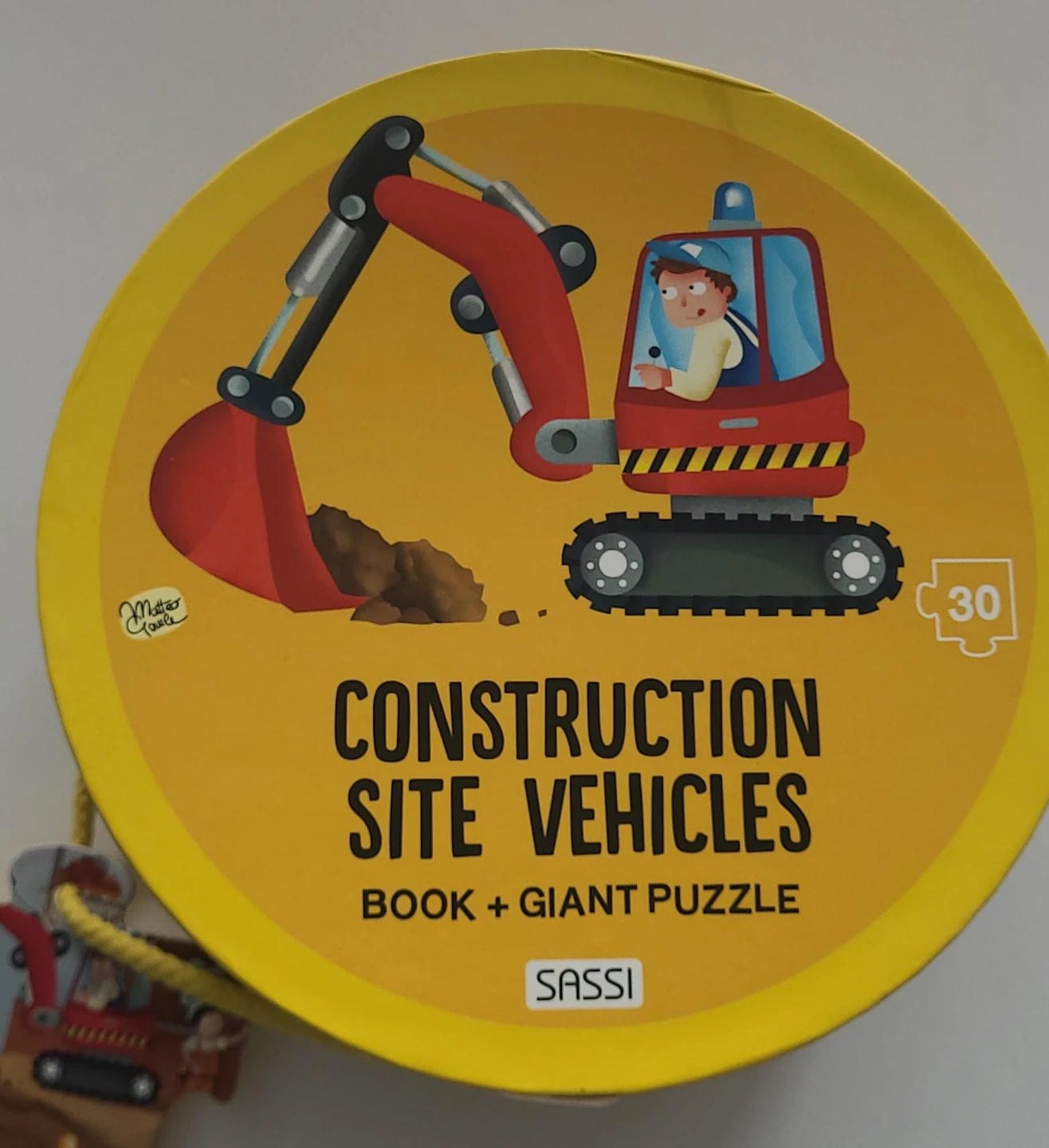 Sassi Construction Site Vehicles Book + Giant Puzzle - photo 3