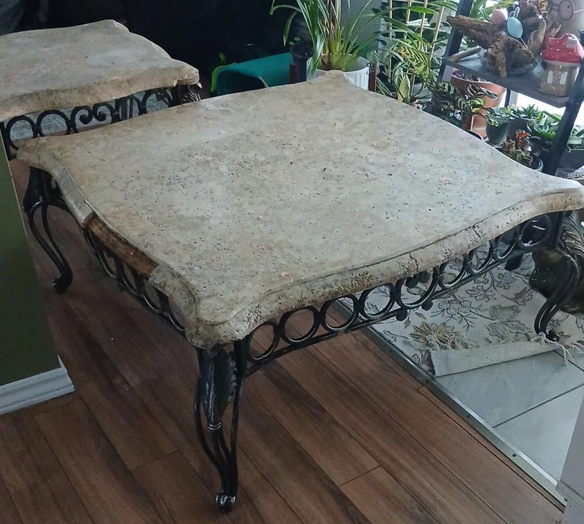 Coffee table and 2 end tables