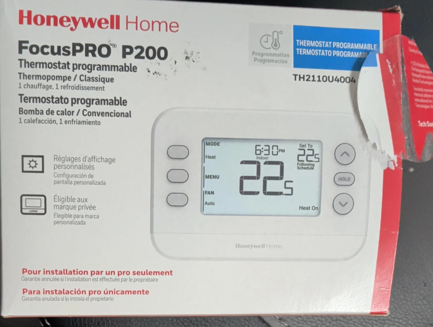 Honeywell Home FocusPRO P200 Programmable Thermostat