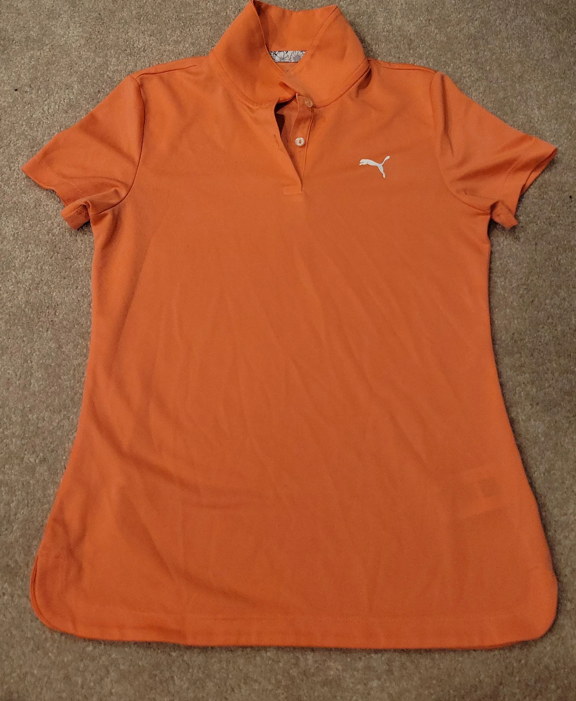 Puma Women's Orange Golf Polo Shirt - Size XS