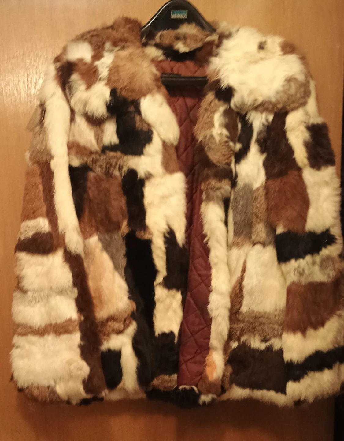 Patchwork Fur Coat