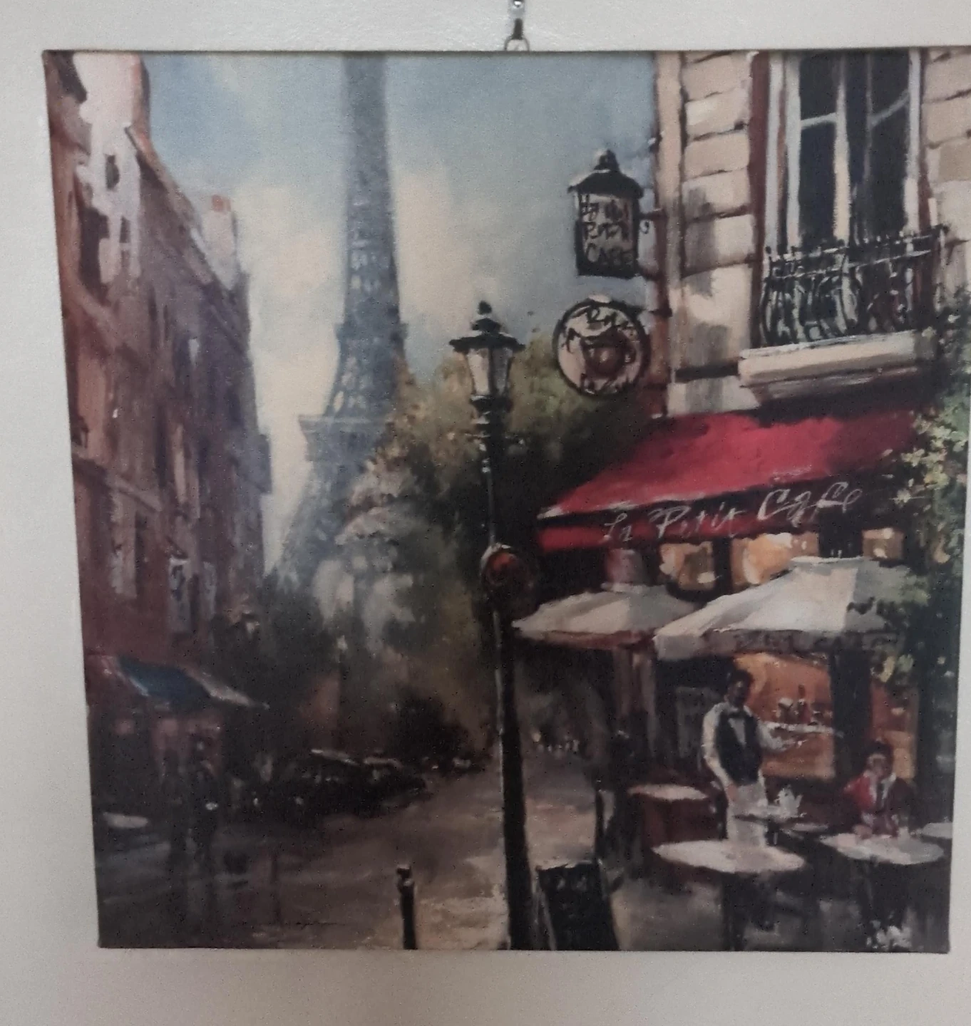 Parisian Cafe Scene Wall Art Painting