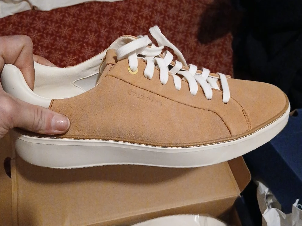 Cole Haan Tan Suede Sneakers