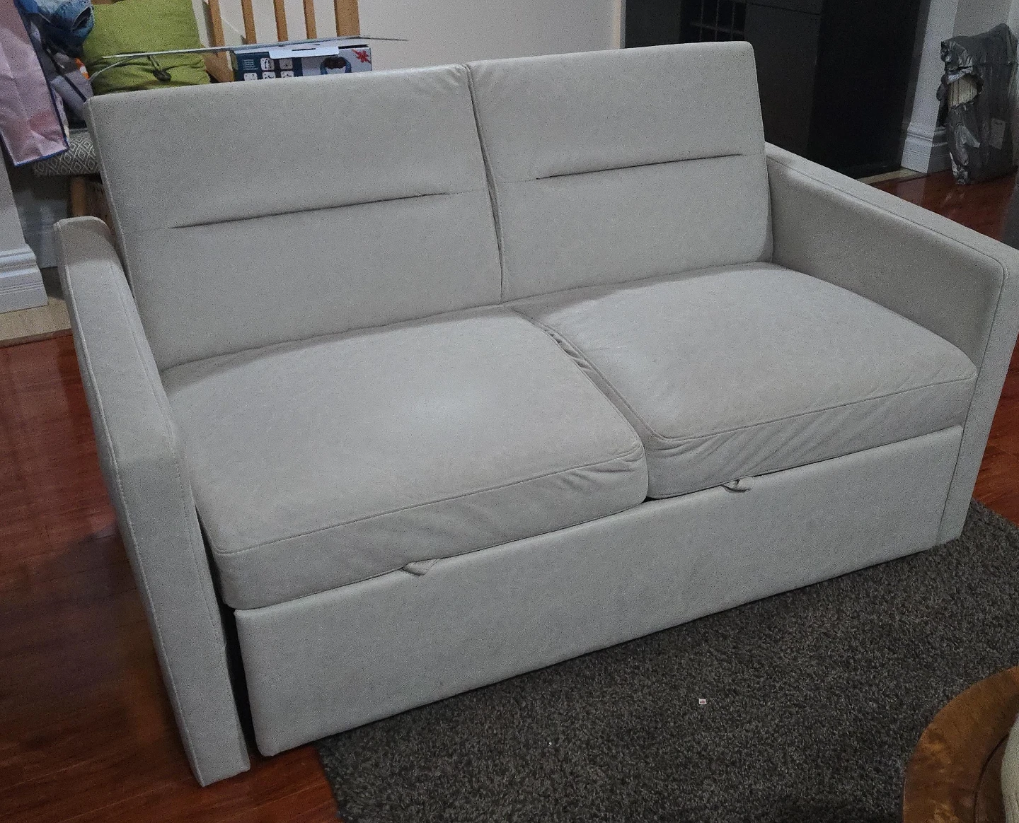 Light Grey Loveseat Sofa Bed