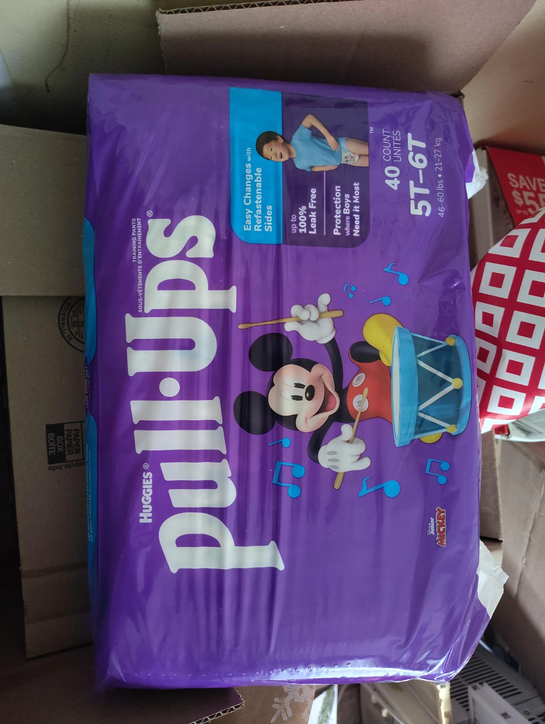 Huggies Pull-Ups Training Pants, Size 5T-6T, 40 Count