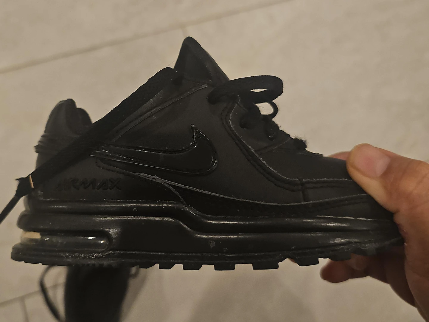 Nike Air Max Toddler Shoes Black Size 6C