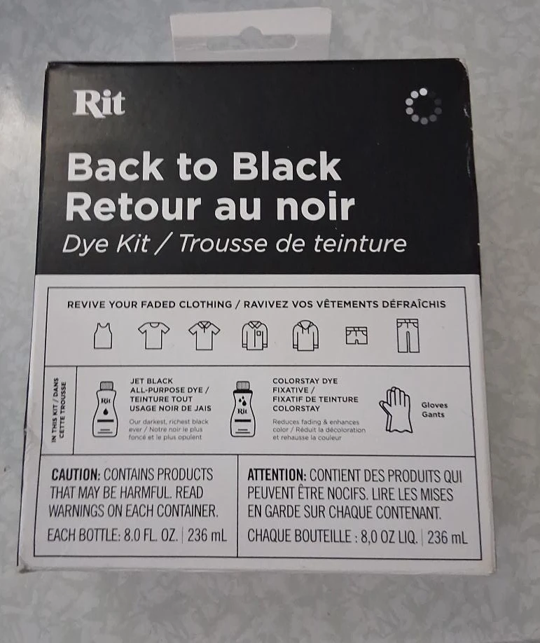 Rit Back to Black Dye Kit Brand New