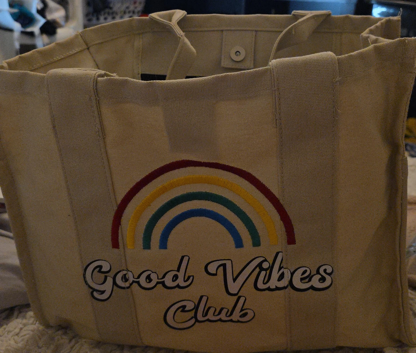 Good Vibes Club Canvas Tote Bag