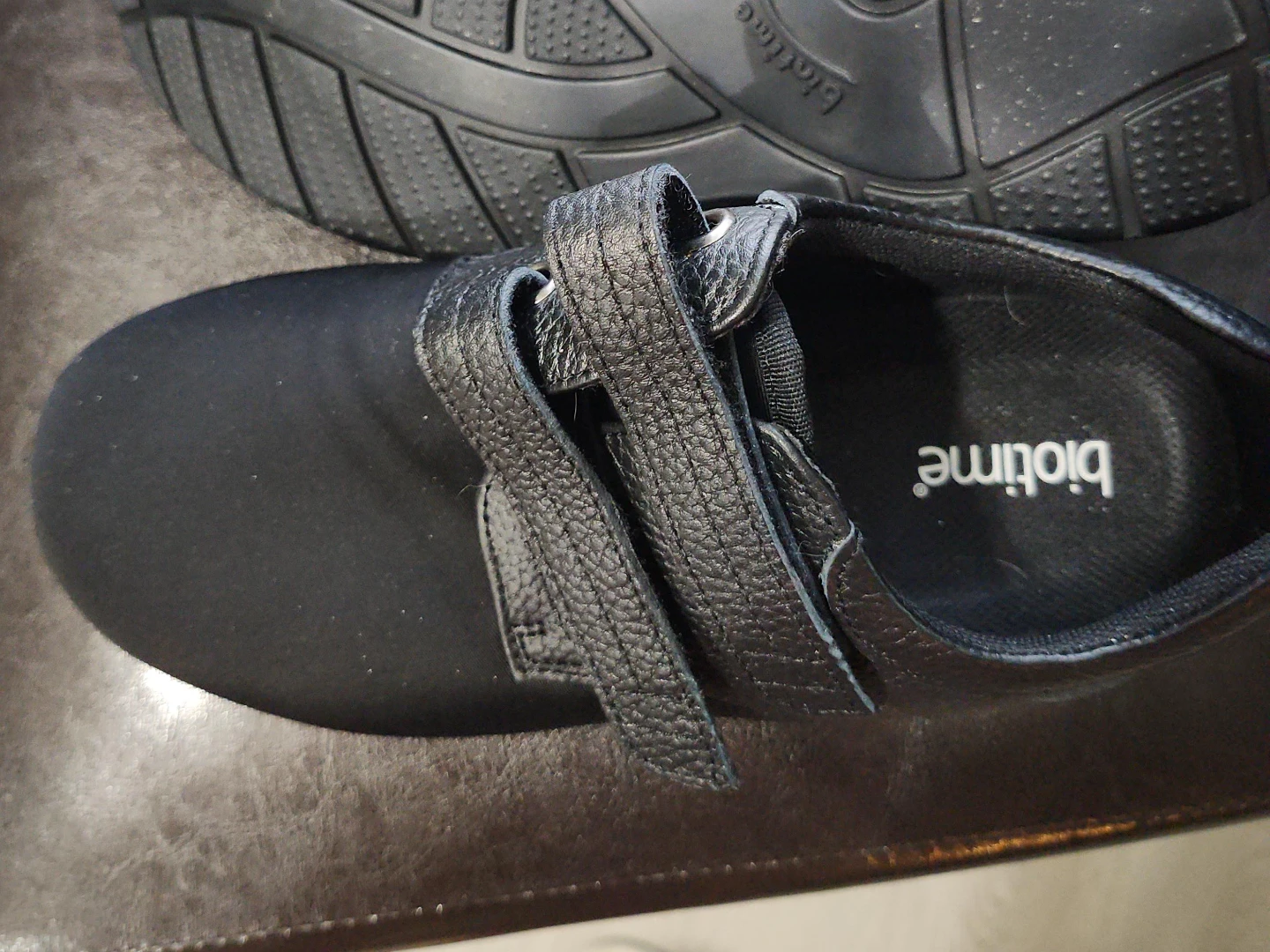 Biotime Black Leather Shoes