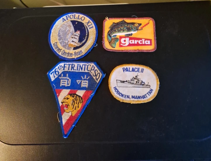 Lot of 4 Assorted Embroidered Patches