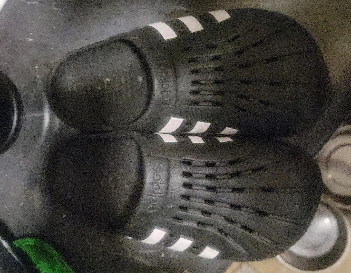 Adidas Slides Black White