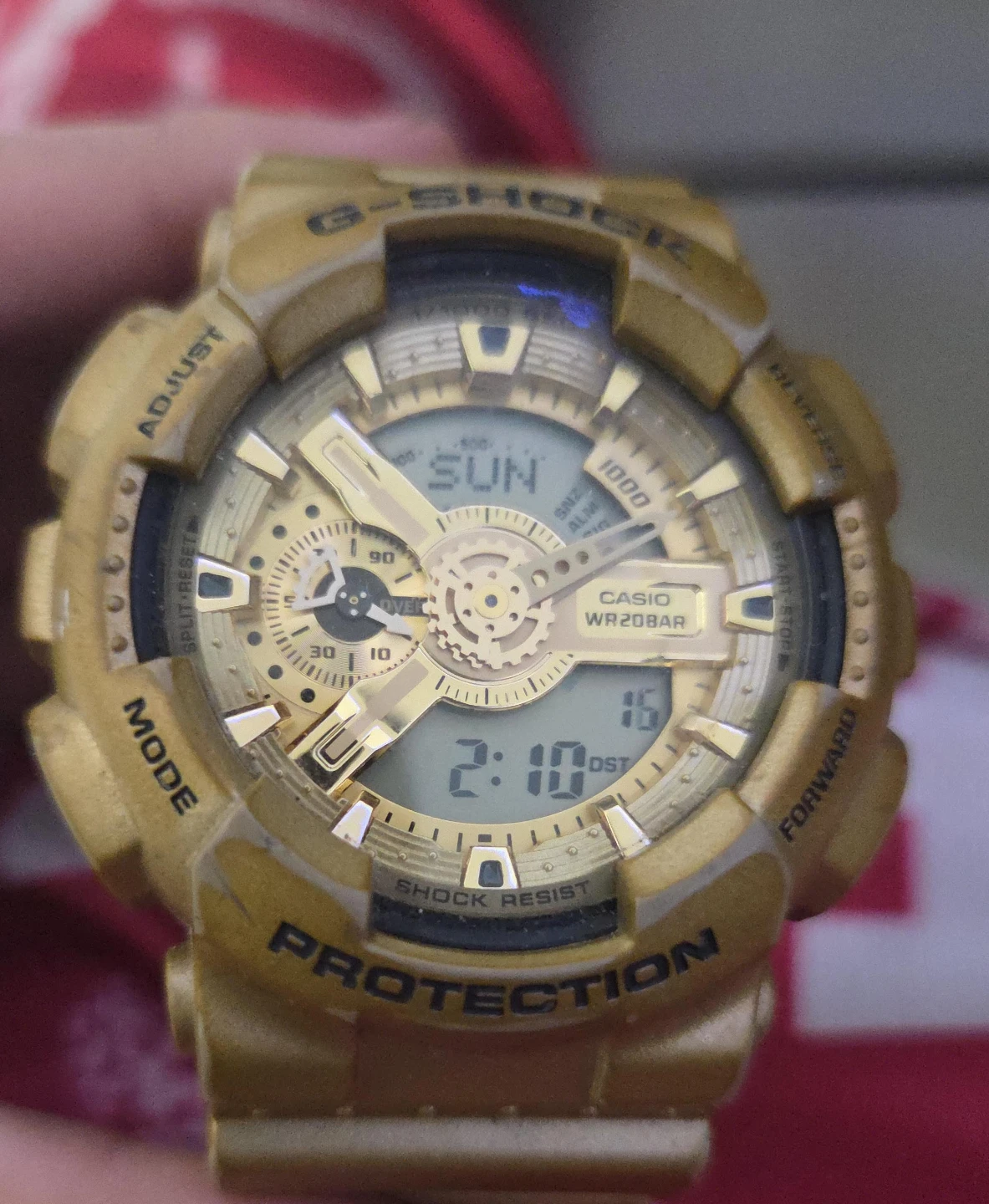 Casio G-Shock WR20BAR Gold Analog-Digital Watch