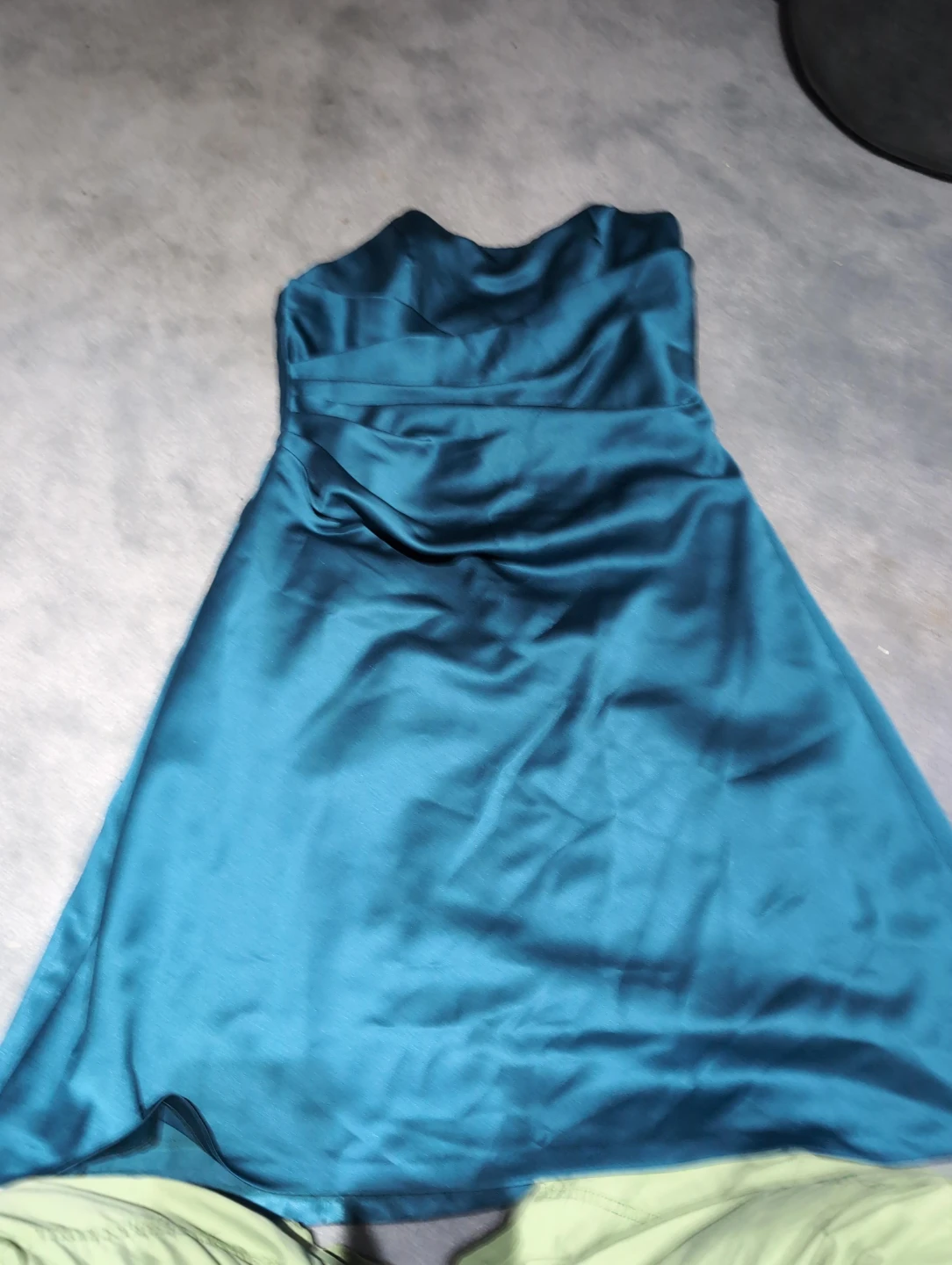 Alfred Angelo Teal Strapless Formal Dress