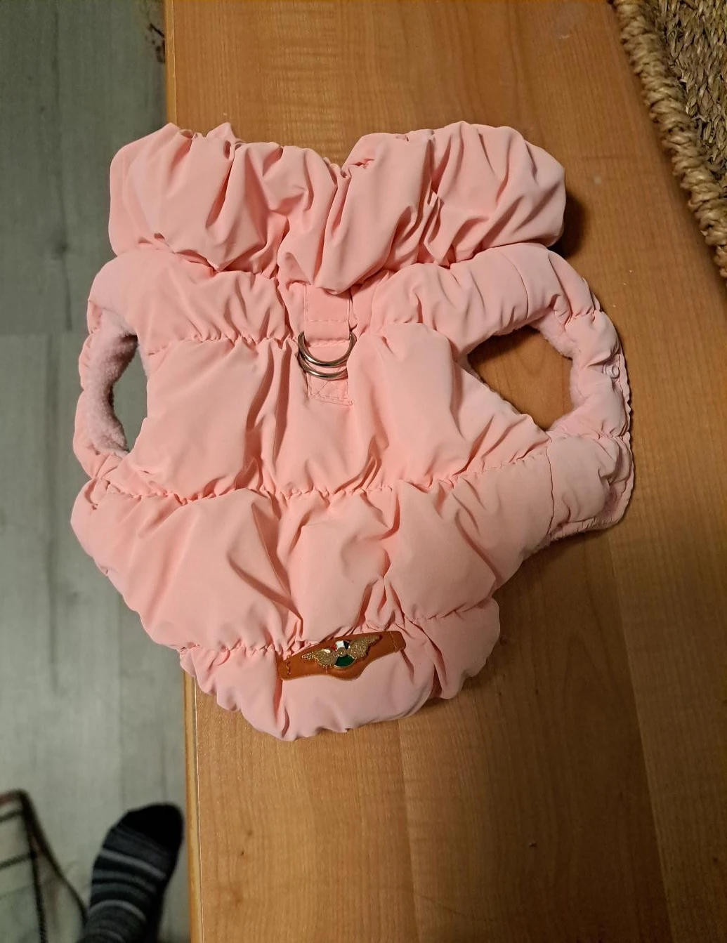 Pink Puffer Dog Coat
