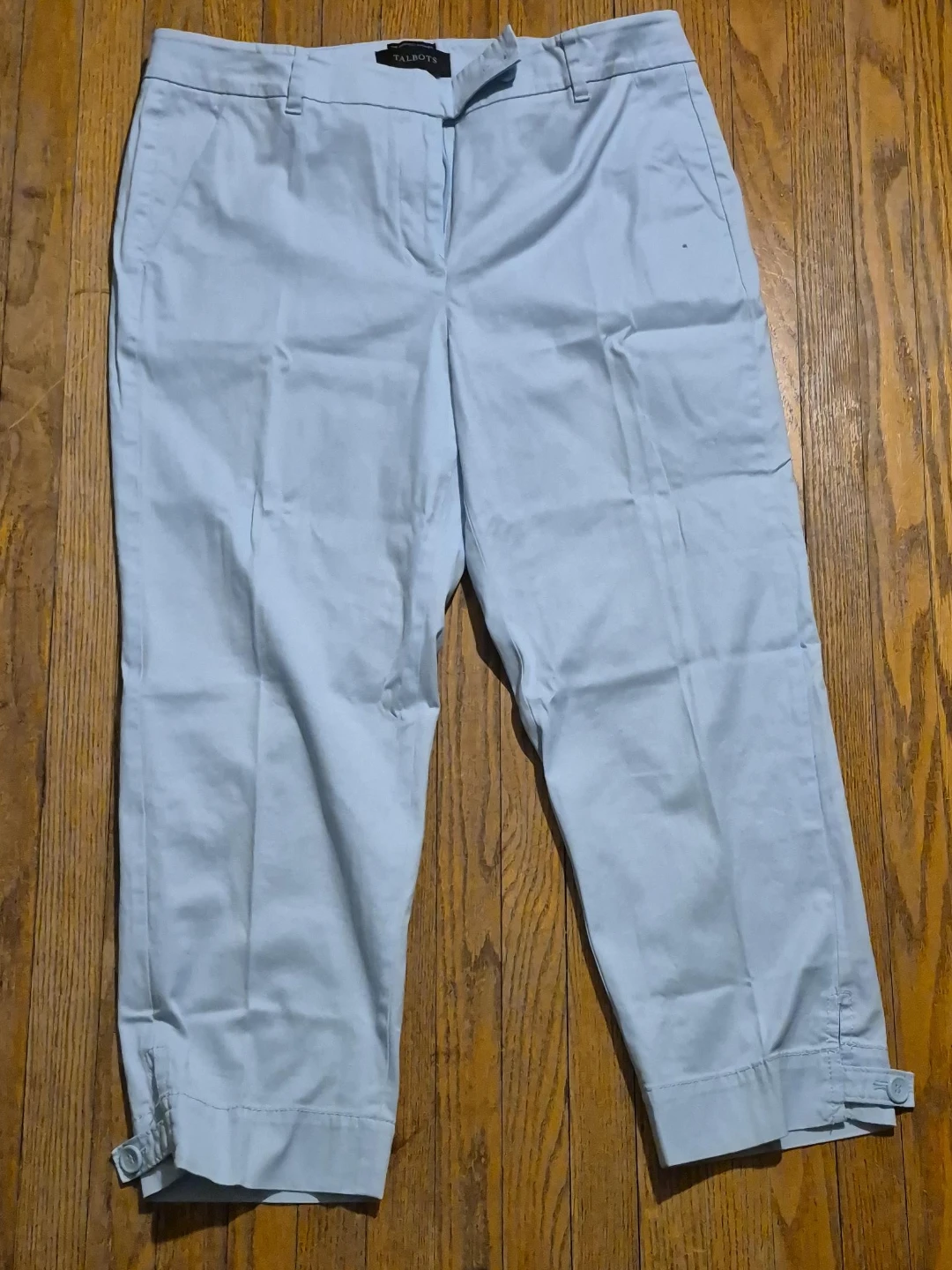 Talbots The Perfect Skimmer Capris Size 8 Light Blue