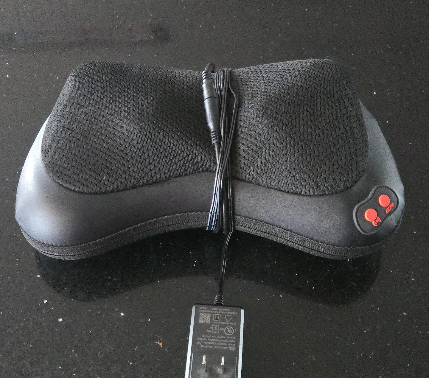 Black Shiatsu Neck and Shoulder Massager with AC Adapter