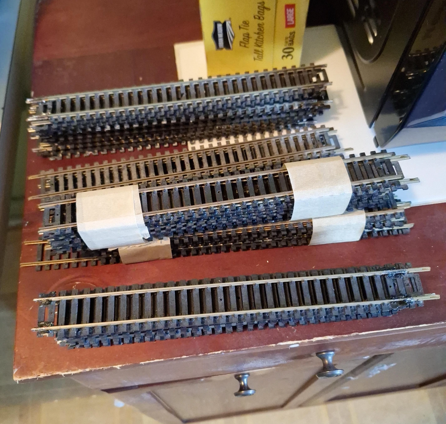 Model Train Track Sections