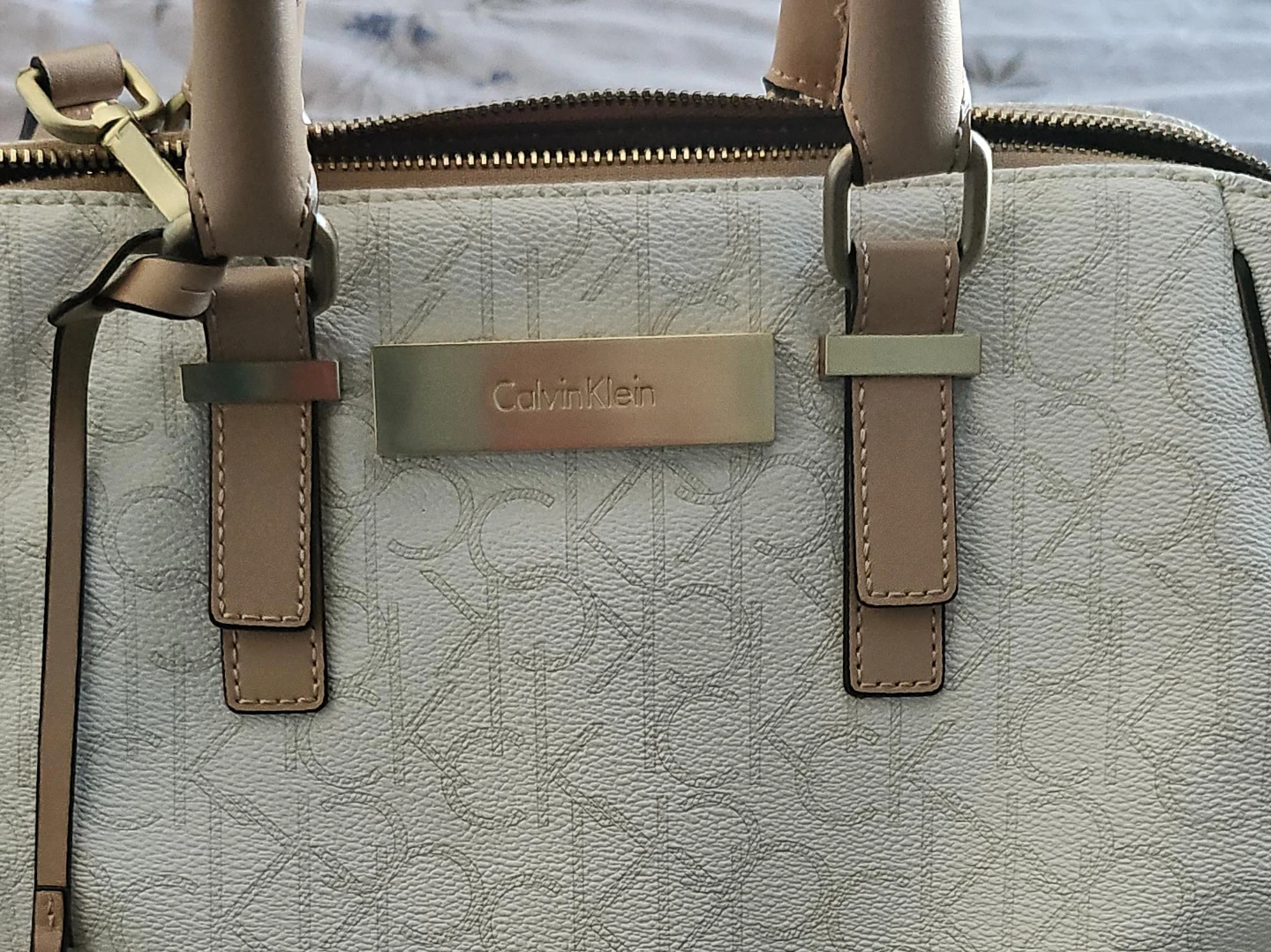 Calvin Klein Women's Monogram Satchel Handbag