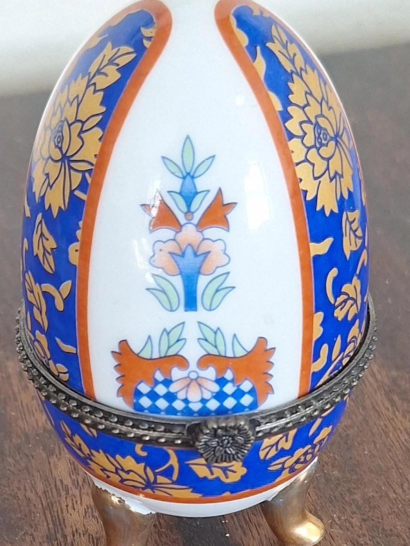 Decorative Porcelain Egg Trinket Box
