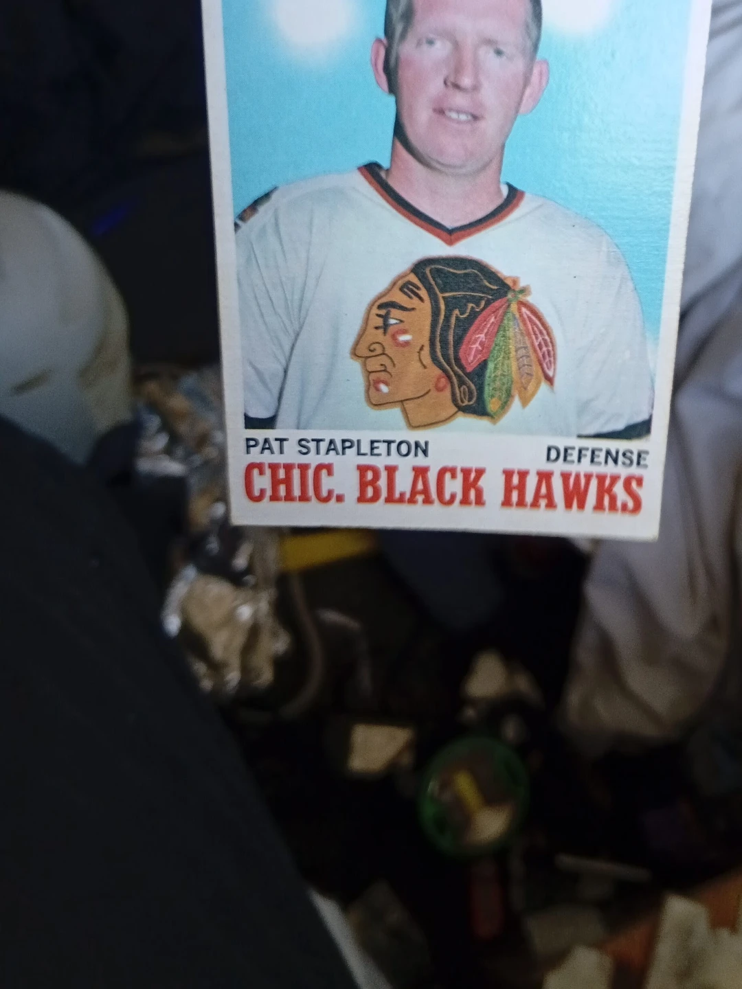Pat Stapleton Chicago Black Hawks Hockey Card
