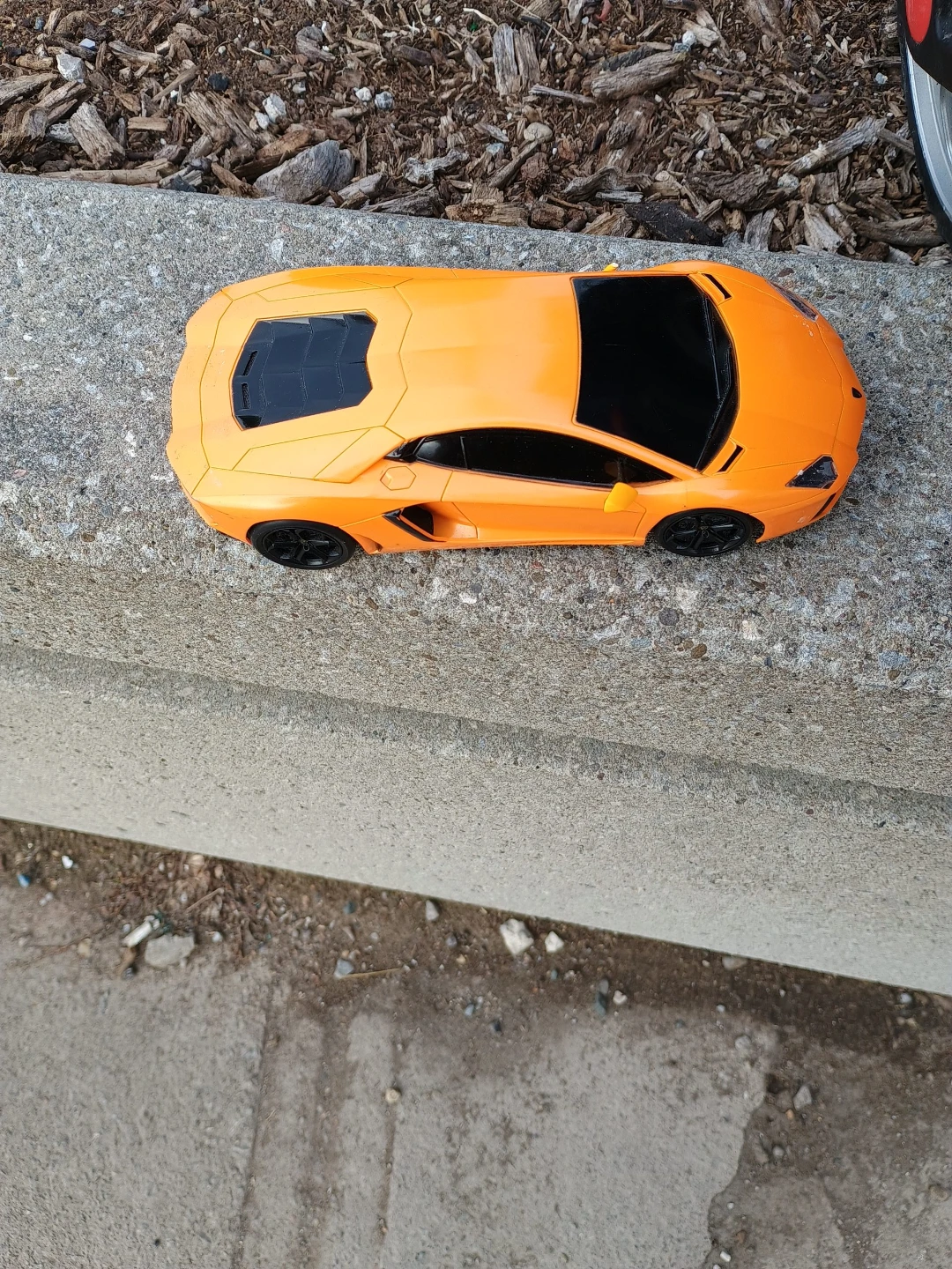 Orange Toy Sports Car