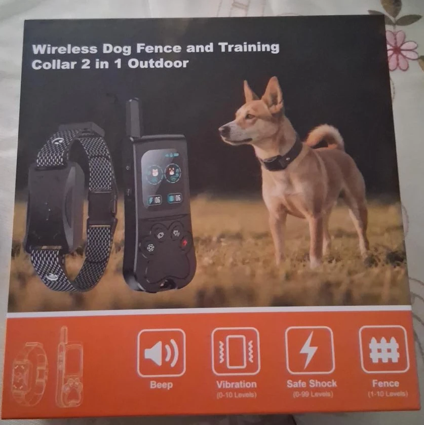 Wireless Dog Fence and Training Collar 2-in-1 Outdoor Syste