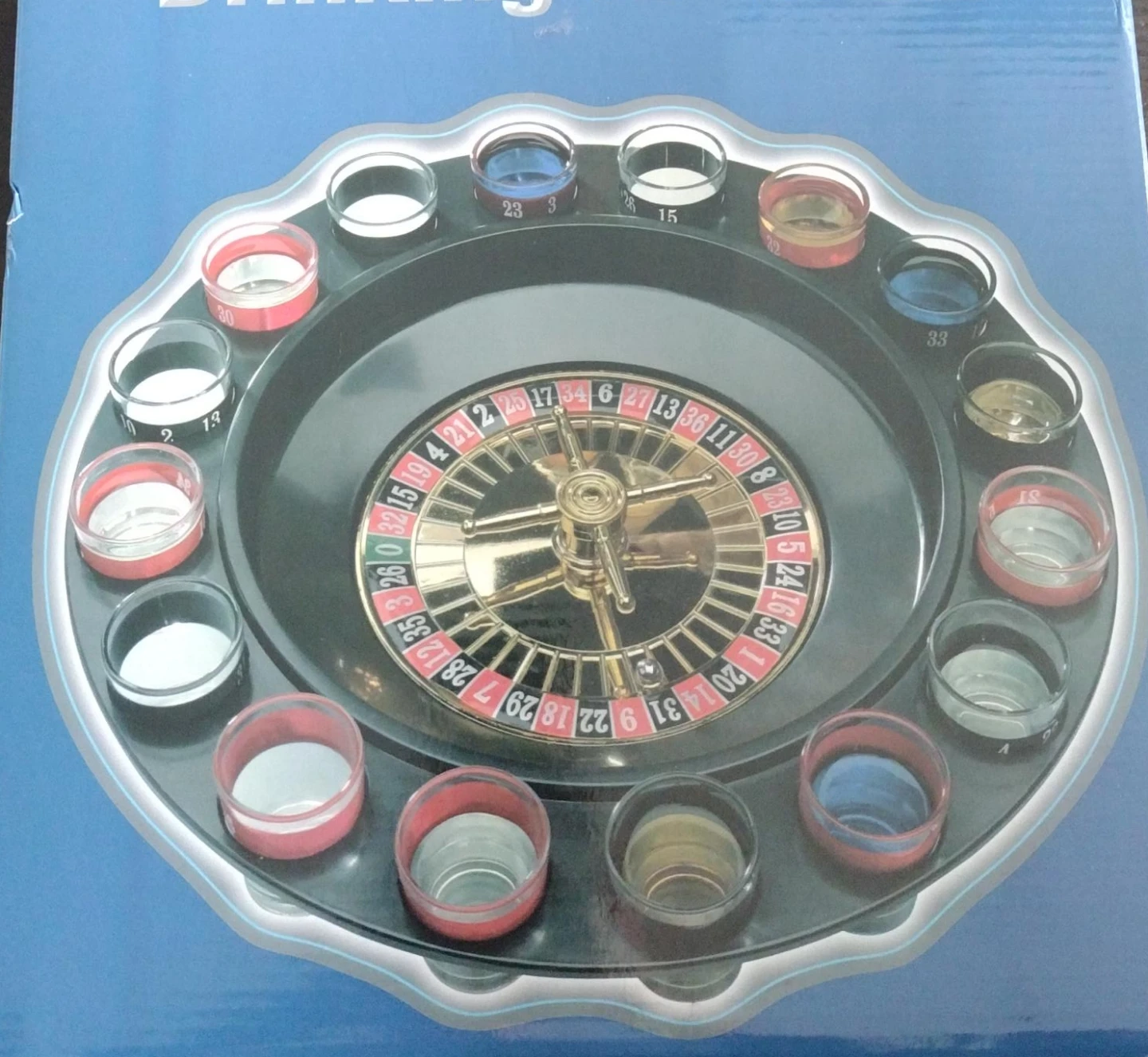 Roulette Wheel Shot Glass Set