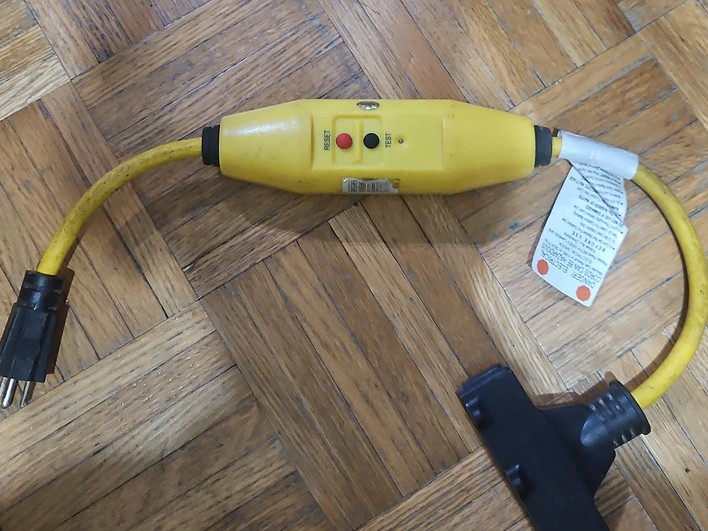 Yellow Electrical Outlet Tester