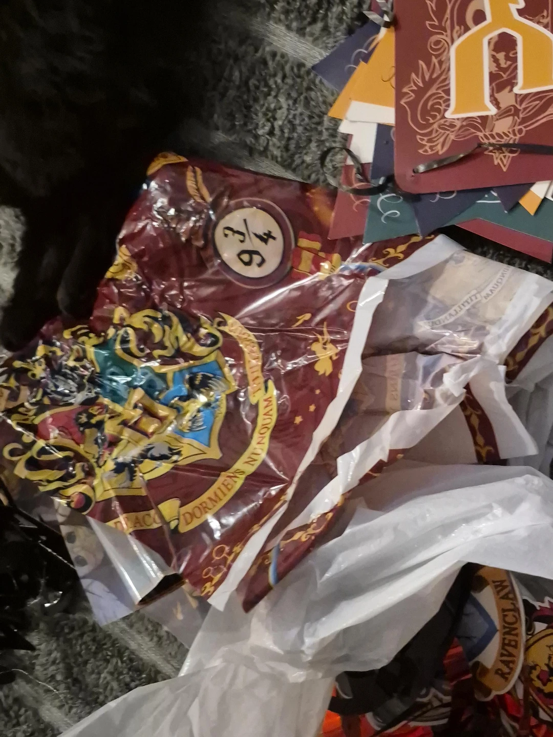 Harry Potter Hogwarts House Banners & Platform 9 3/4 Decorations