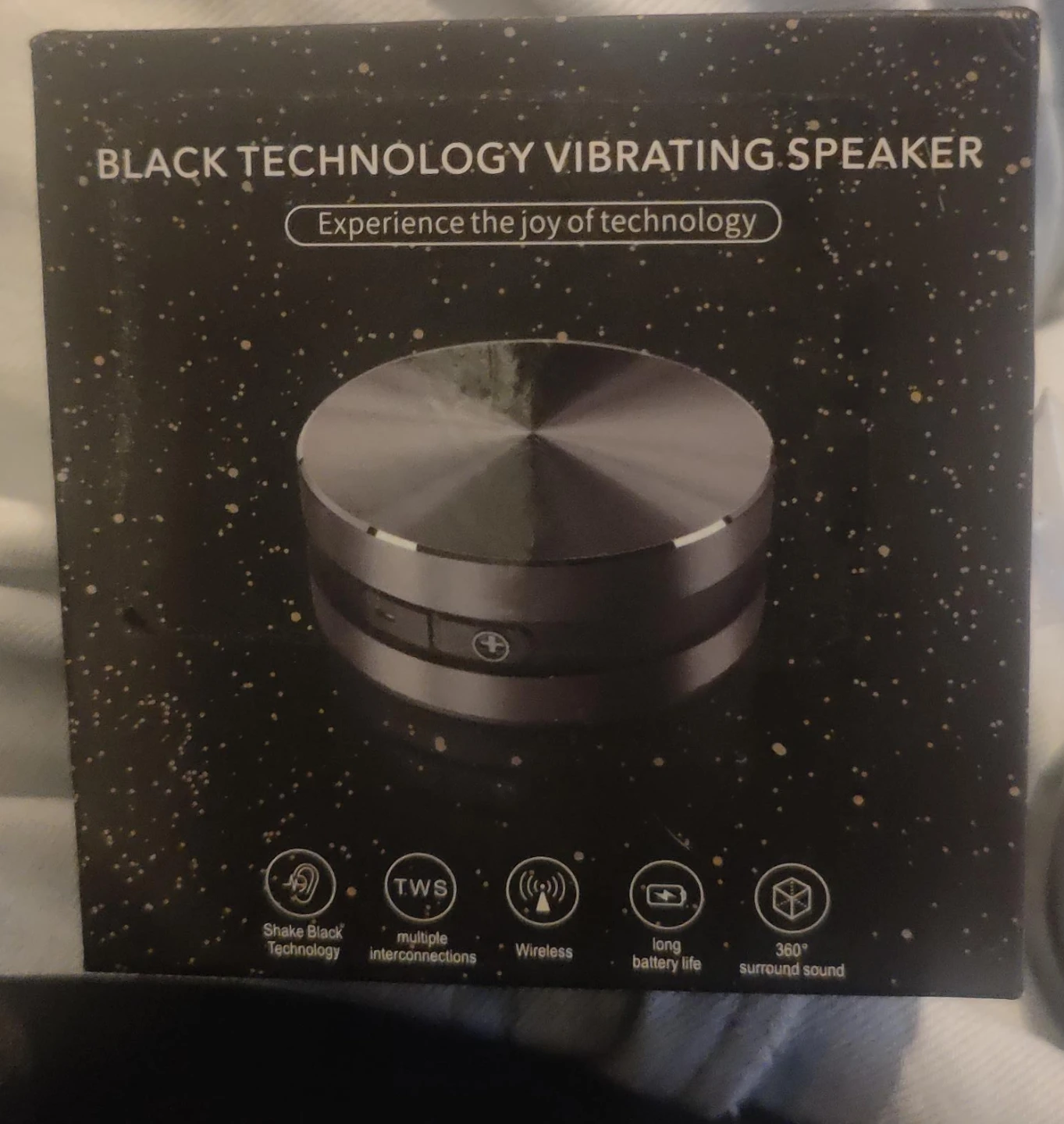 Black Technology Vibrating Speaker