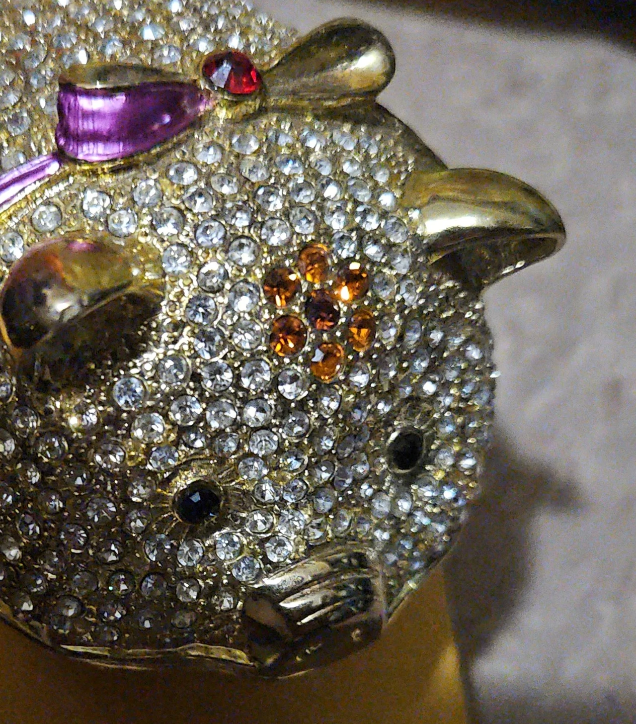 Jeweled Piggy Bank Trinket Box