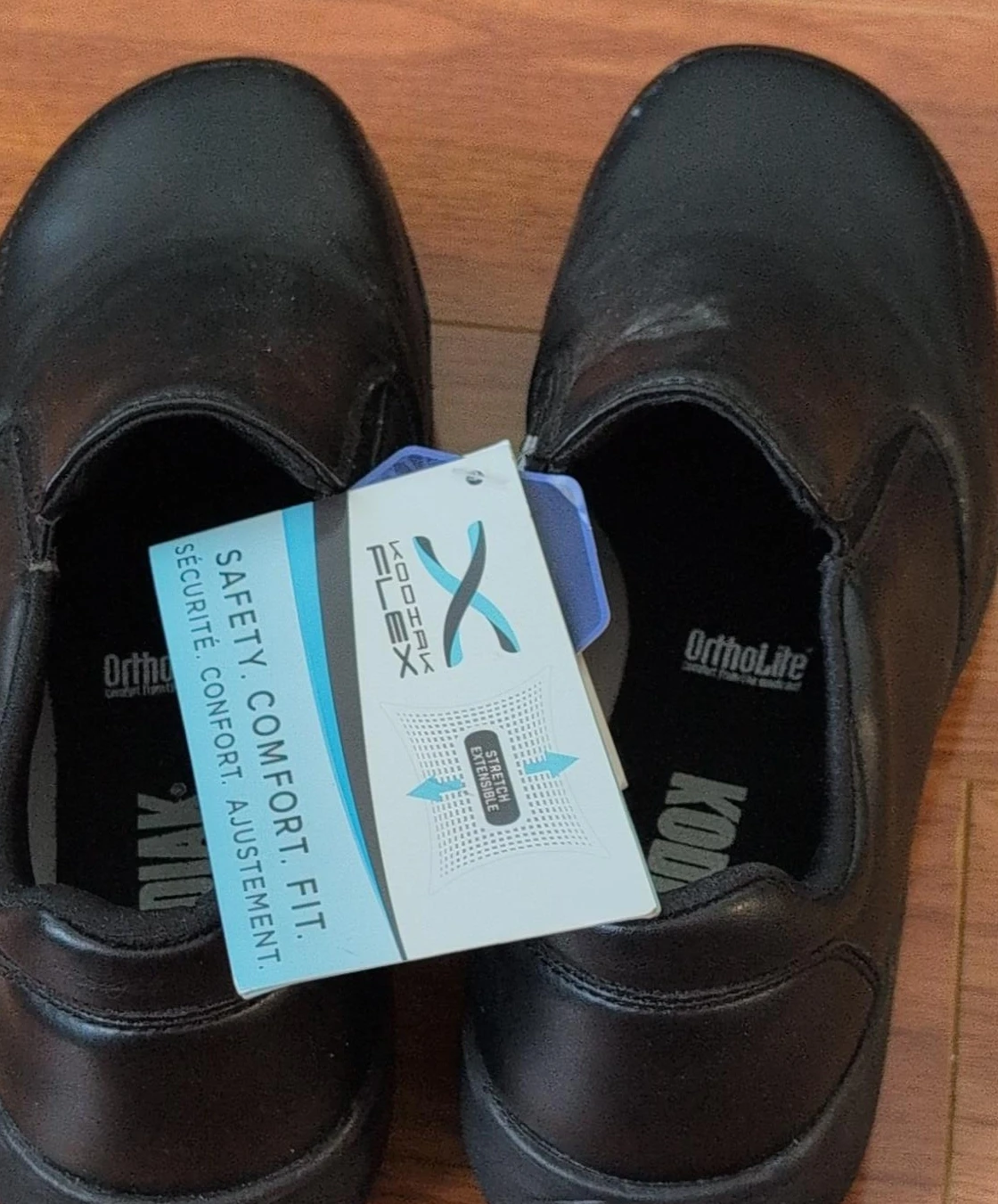 Kodiak Flex Black Slip-On Safety Shoes
