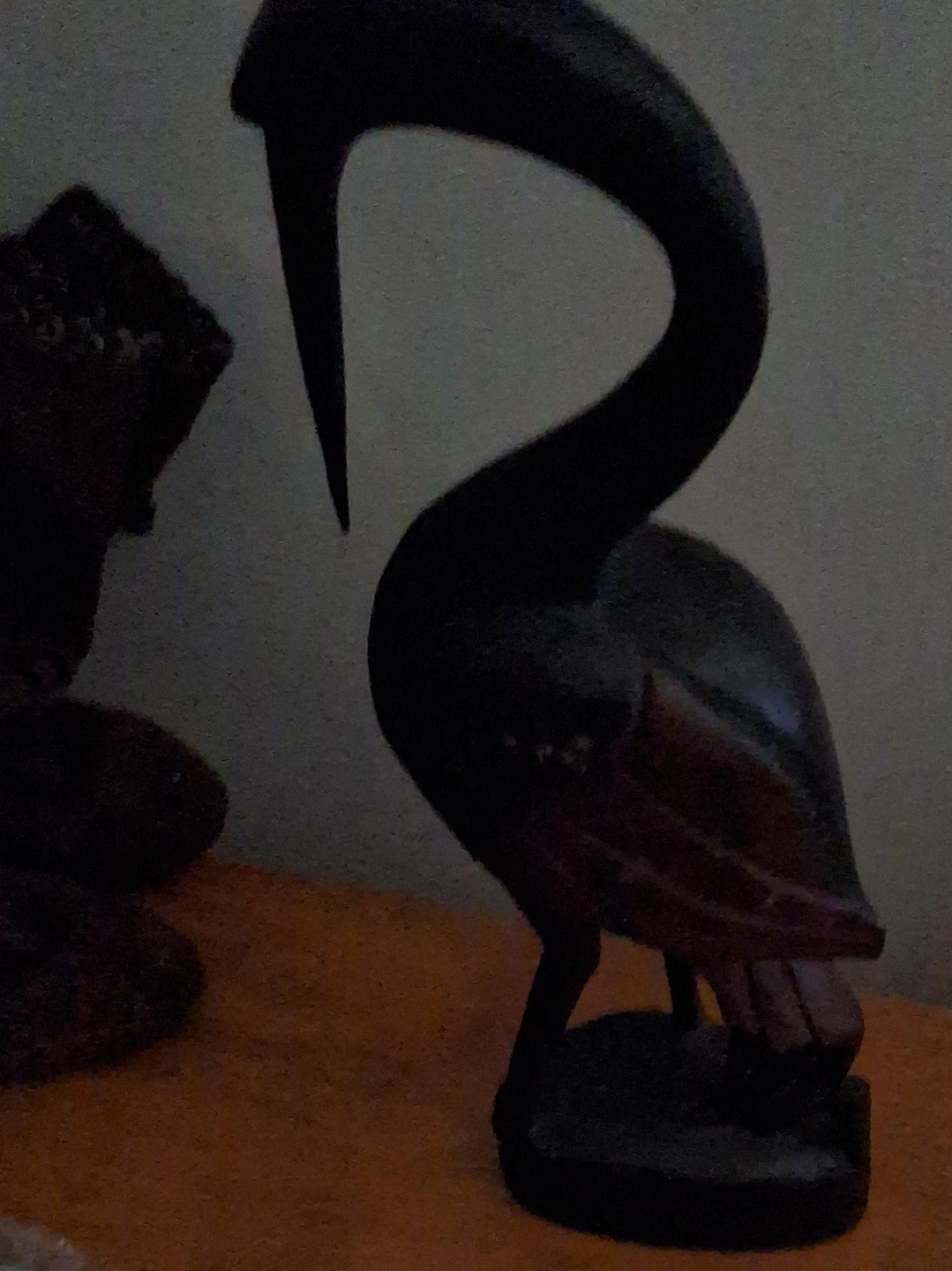 Wooden Bird Figurine