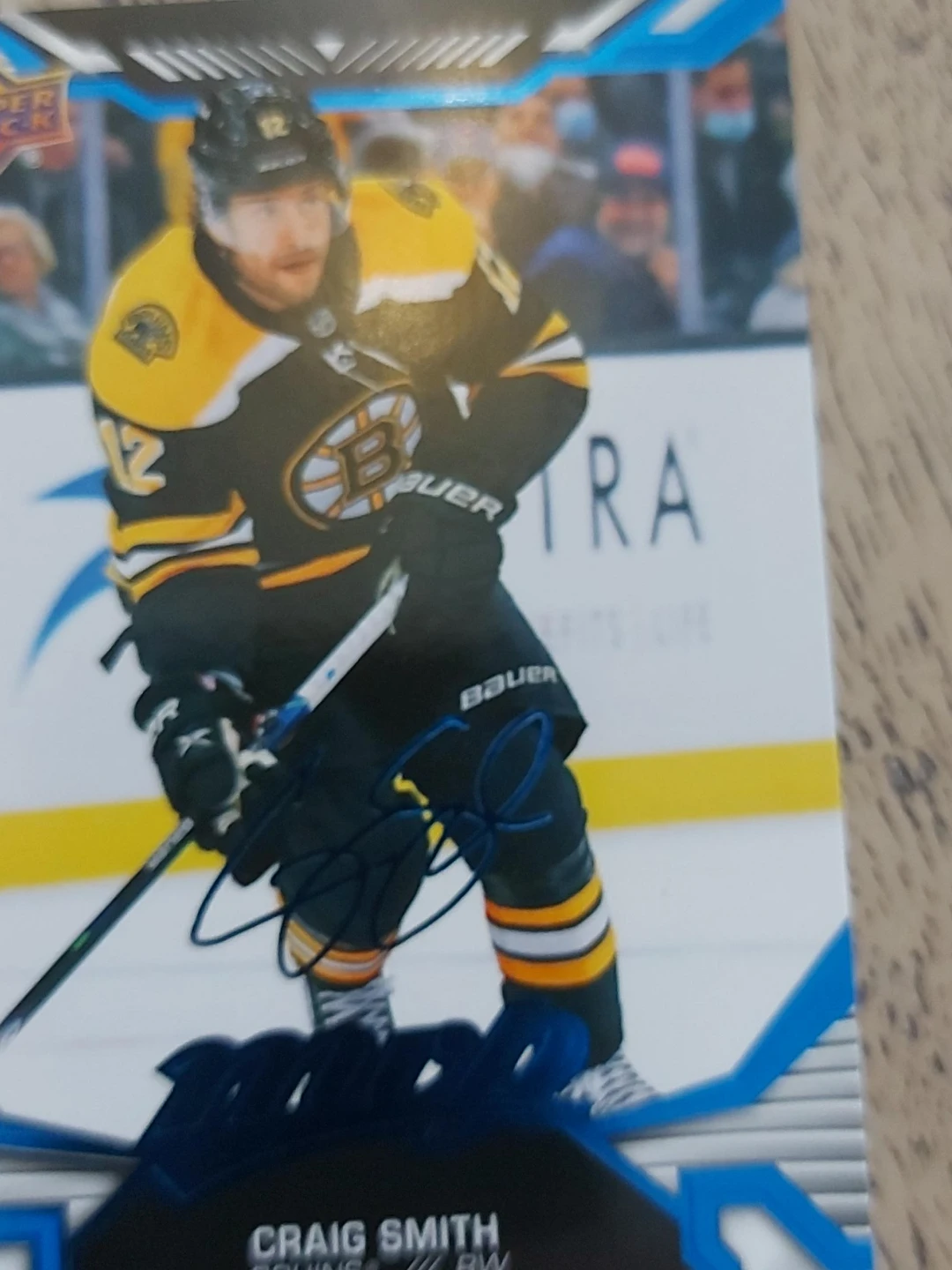 Autographed Craig Smith Boston Bruins Hockey Card