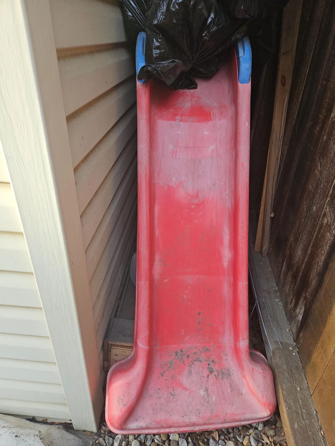 Red Plastic Kids Slide