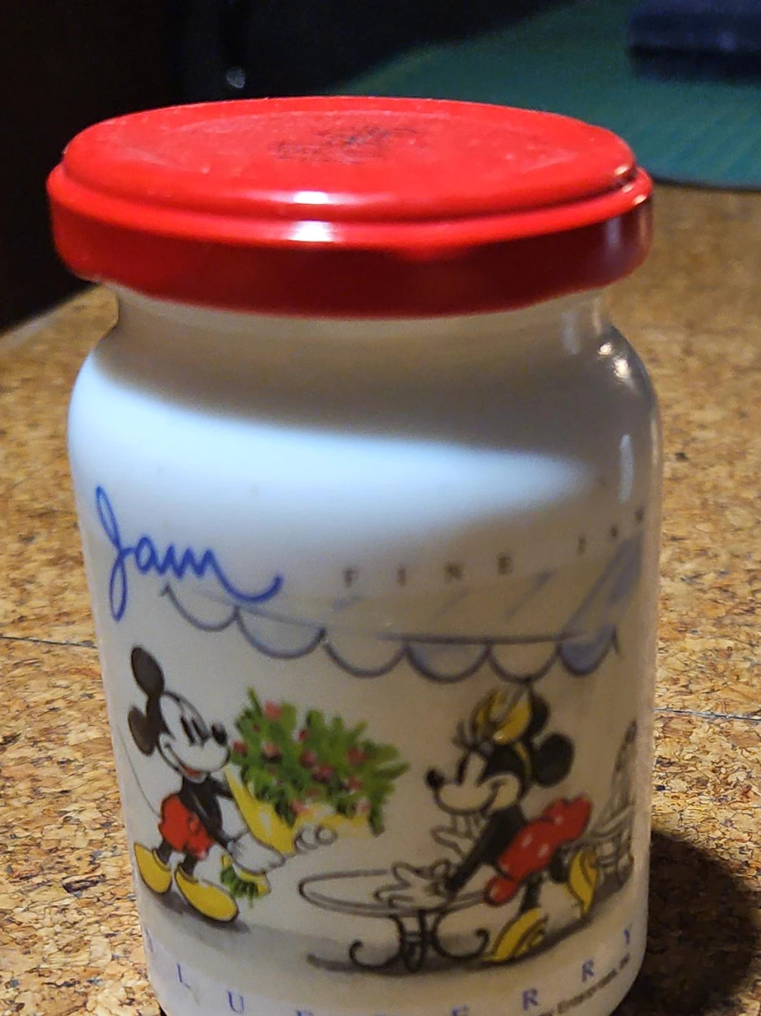 Disney Mickey and Minnie Mouse Jam Jar