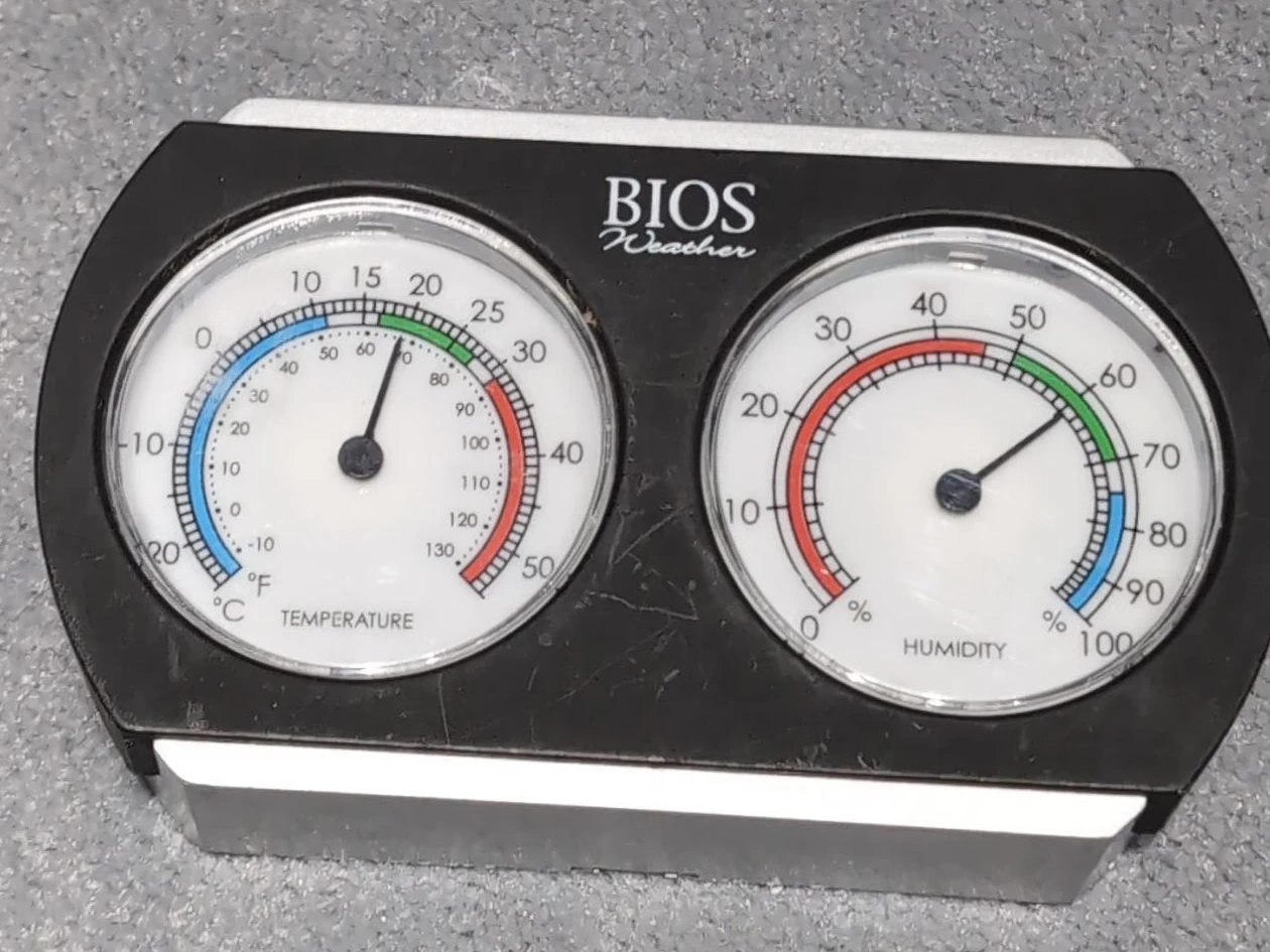 BIOS Weather Temperature and Humidity Gauge