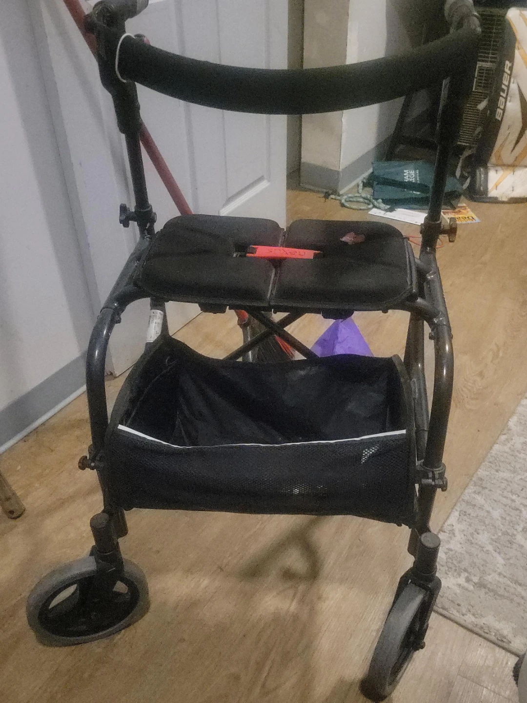 Mobility Walker with Seat and Basket