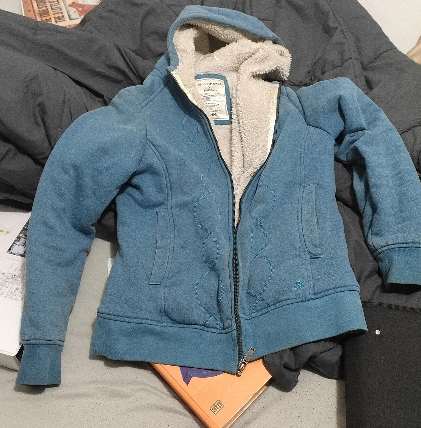 Denver Hayes Sherpa Lined Zip-Up Hoodie