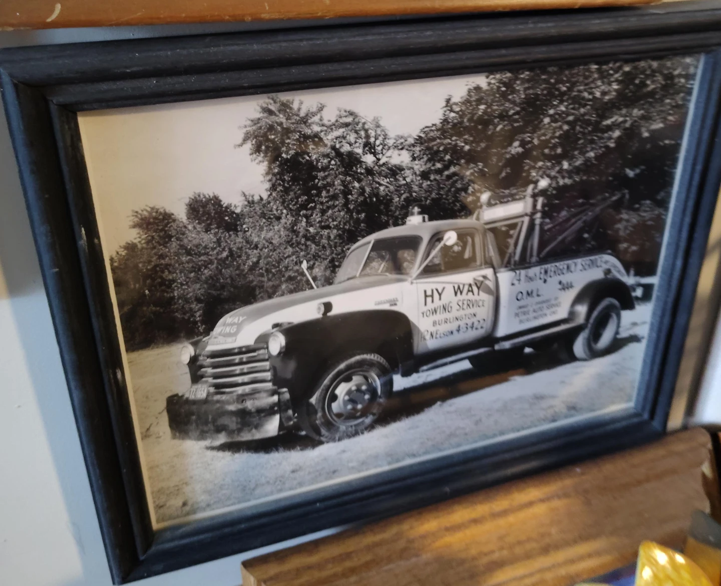 Framed Photo of Hy Way Towing Service Truck