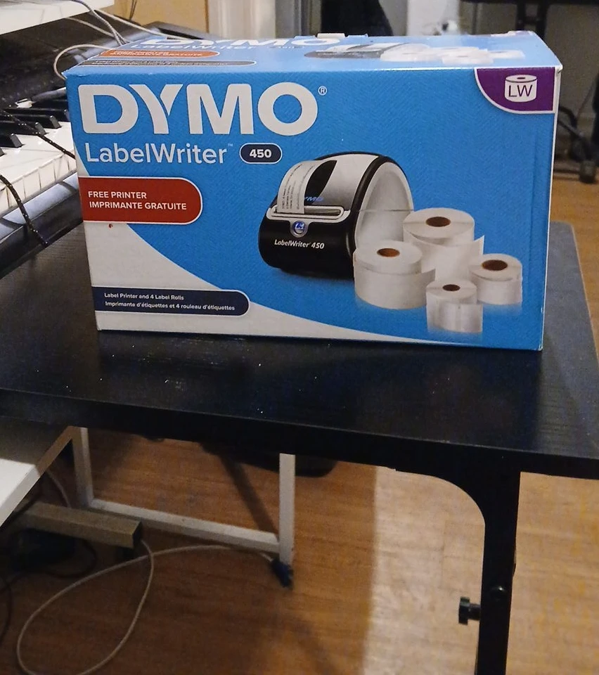 DYMO LabelWriter 450 Free Printer with 4 Label Rolls