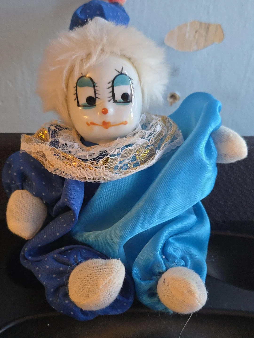 Vintage Ceramic Face Clown Doll