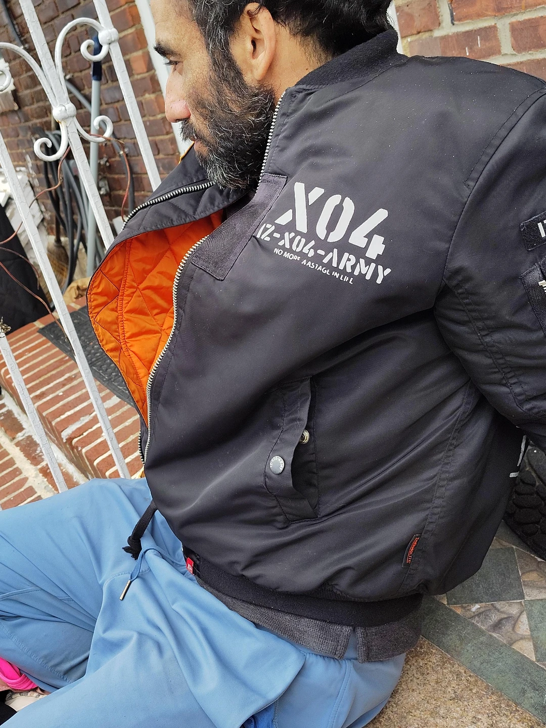 Black MA-1 Flight Bomber Jacket