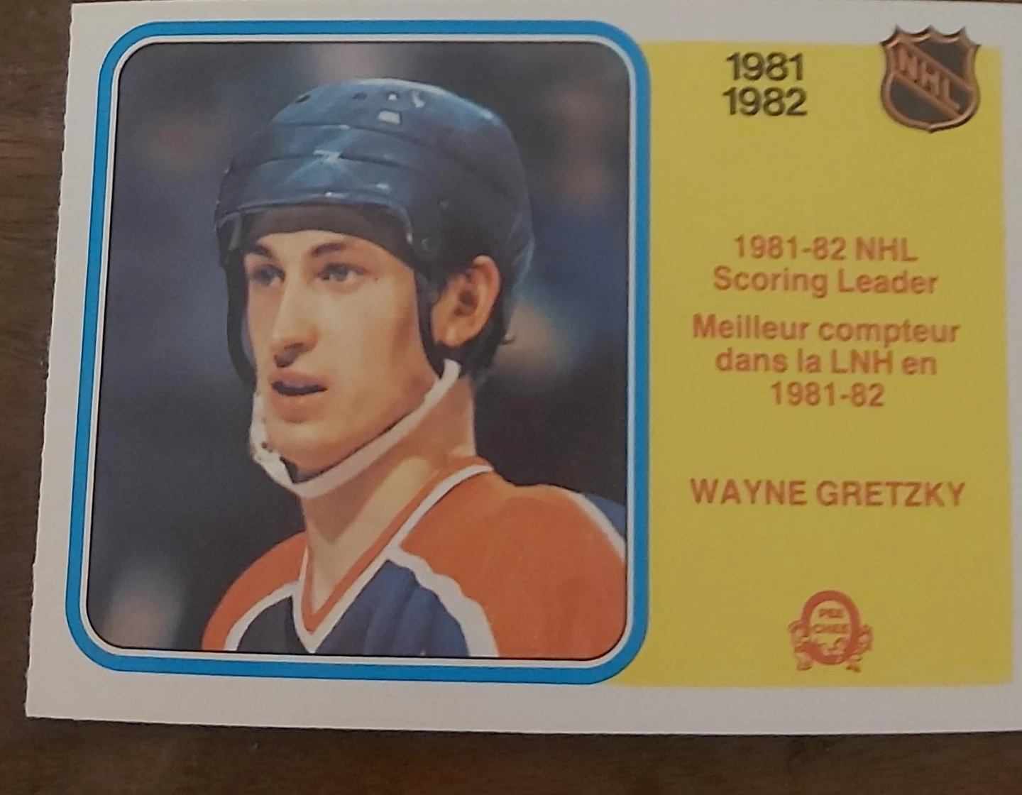 Wayne Gretzky 1981-82 NHL Scoring Leader Hockey Card