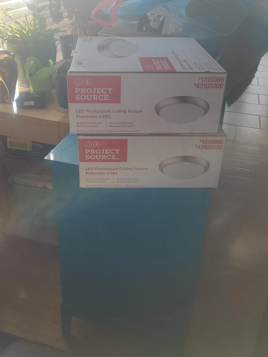 Project Source LED Flushmount Ceiling Fixture - Brushed Nickel