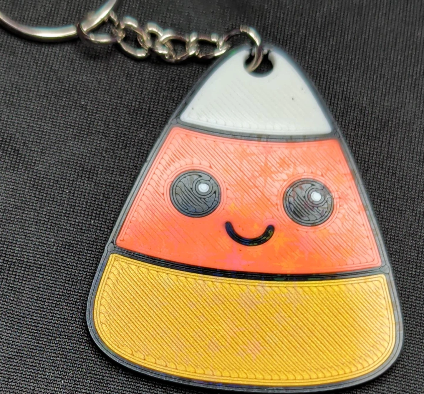 Cute Candy Corn Keychain