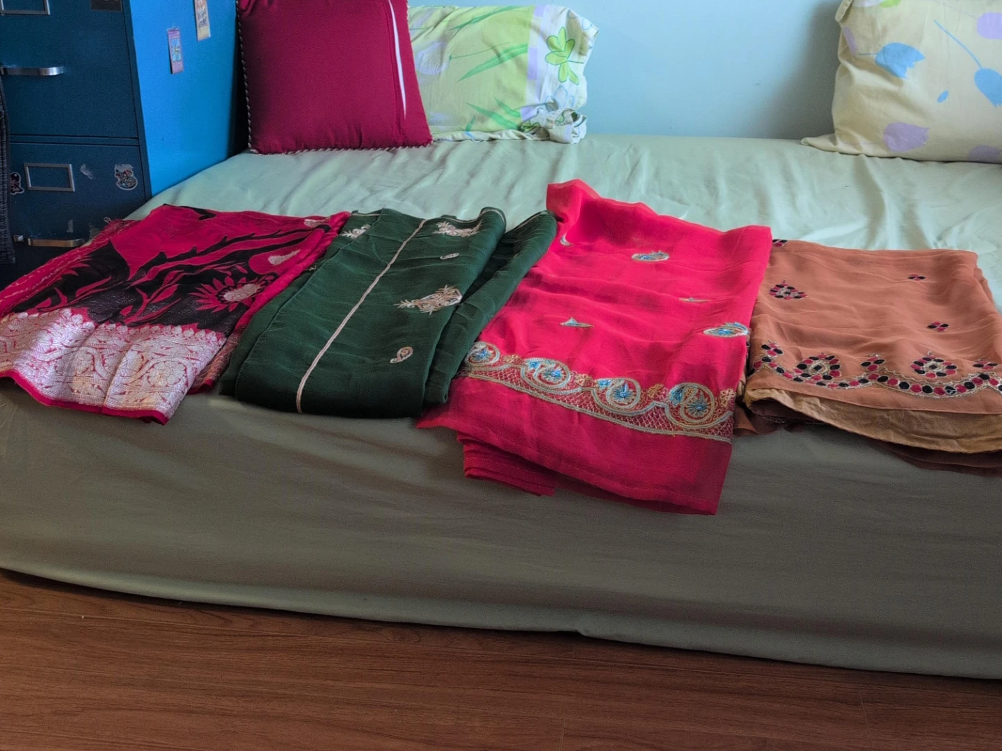 Four Traditional Indian Sarees only saree