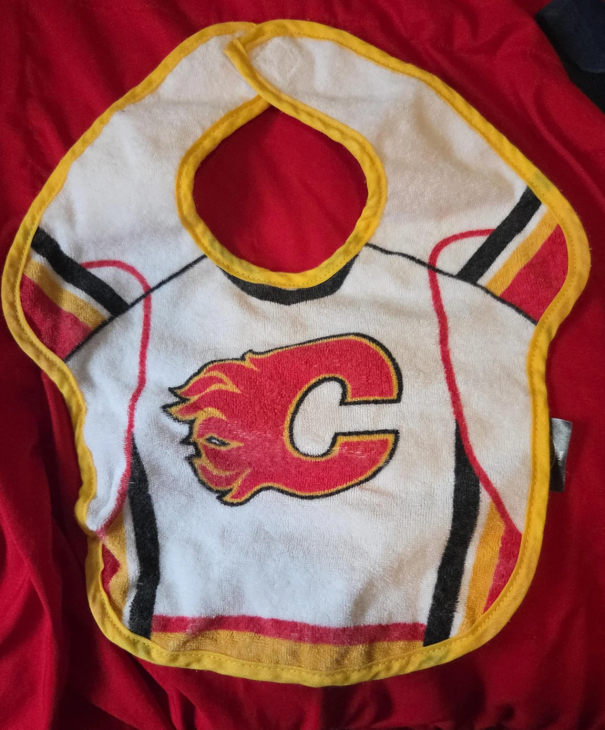 Calgary Flames Baby Bib
