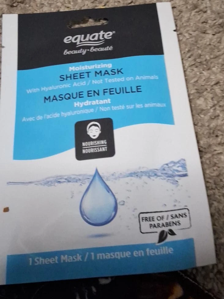 Equate Moisturizing Sheet Mask with Hyaluronic Acid